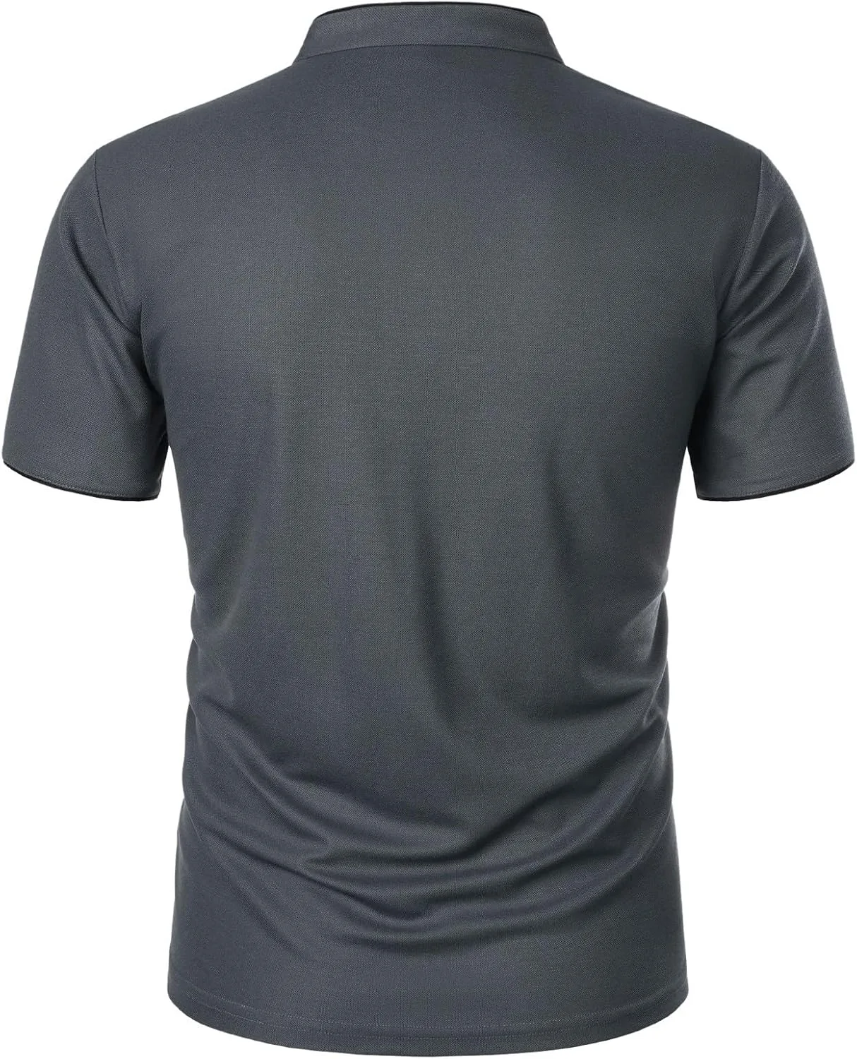 Мужская поло Slim Fit с коротким рукавом, влагоотводящая — фото 2