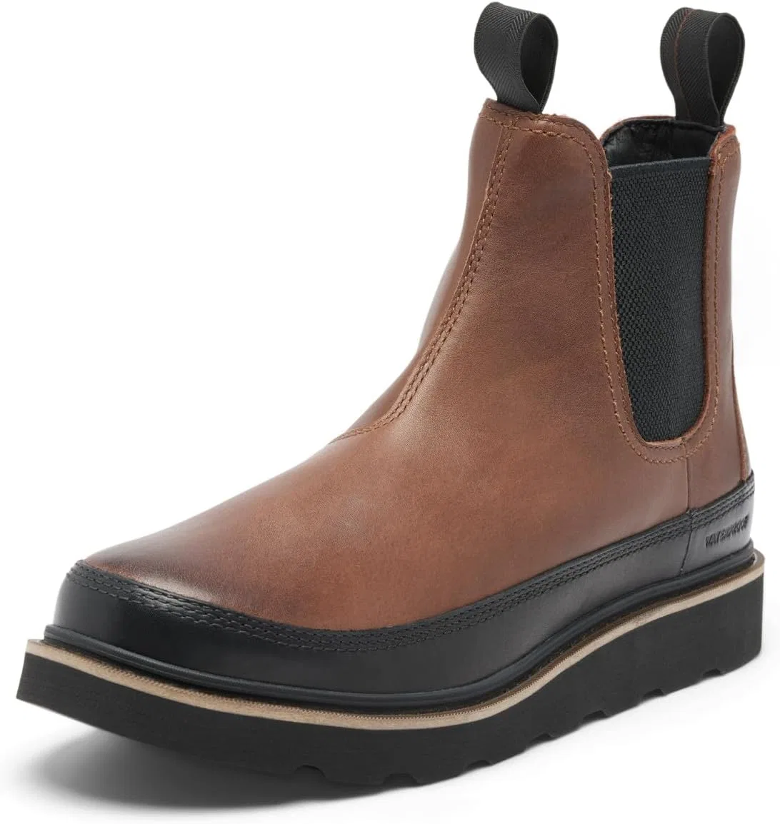 Водонепроницаемые ботинки челси SOREL Slabtown для мужчин, размер 62, Tobacco Black