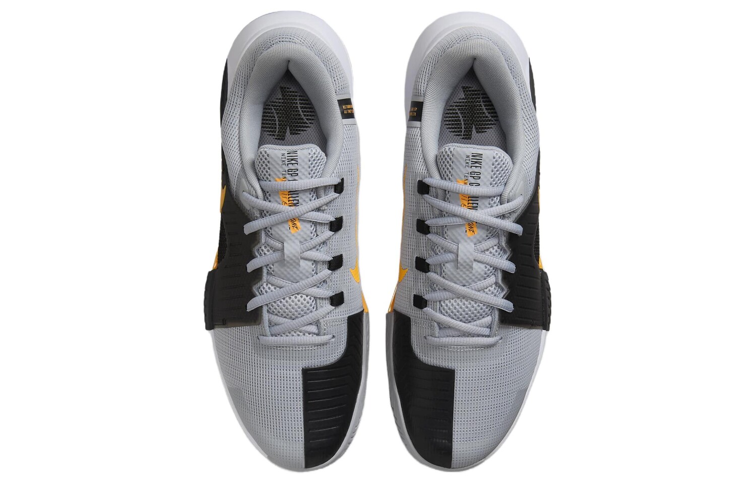 Теннисные кроссовки Air Zoom GP мужские с низким верхом серые/желтые Nike — фото 4