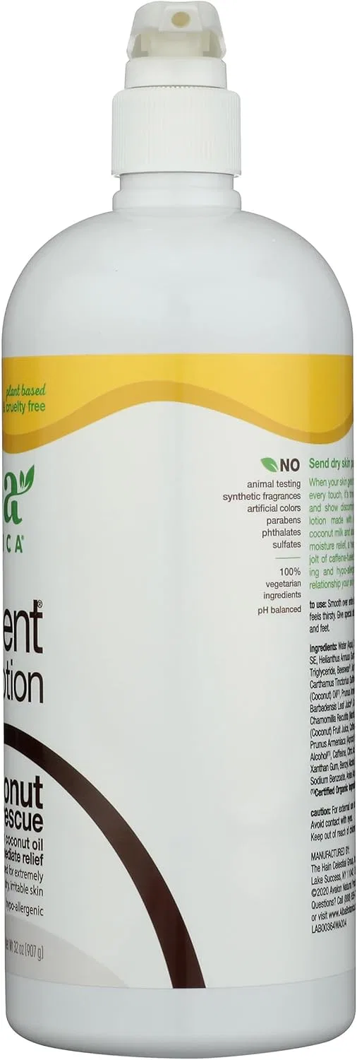 Лосьон для тела Very Emollient Coconut Rescue Alba Botanica 32 oz — фото 4