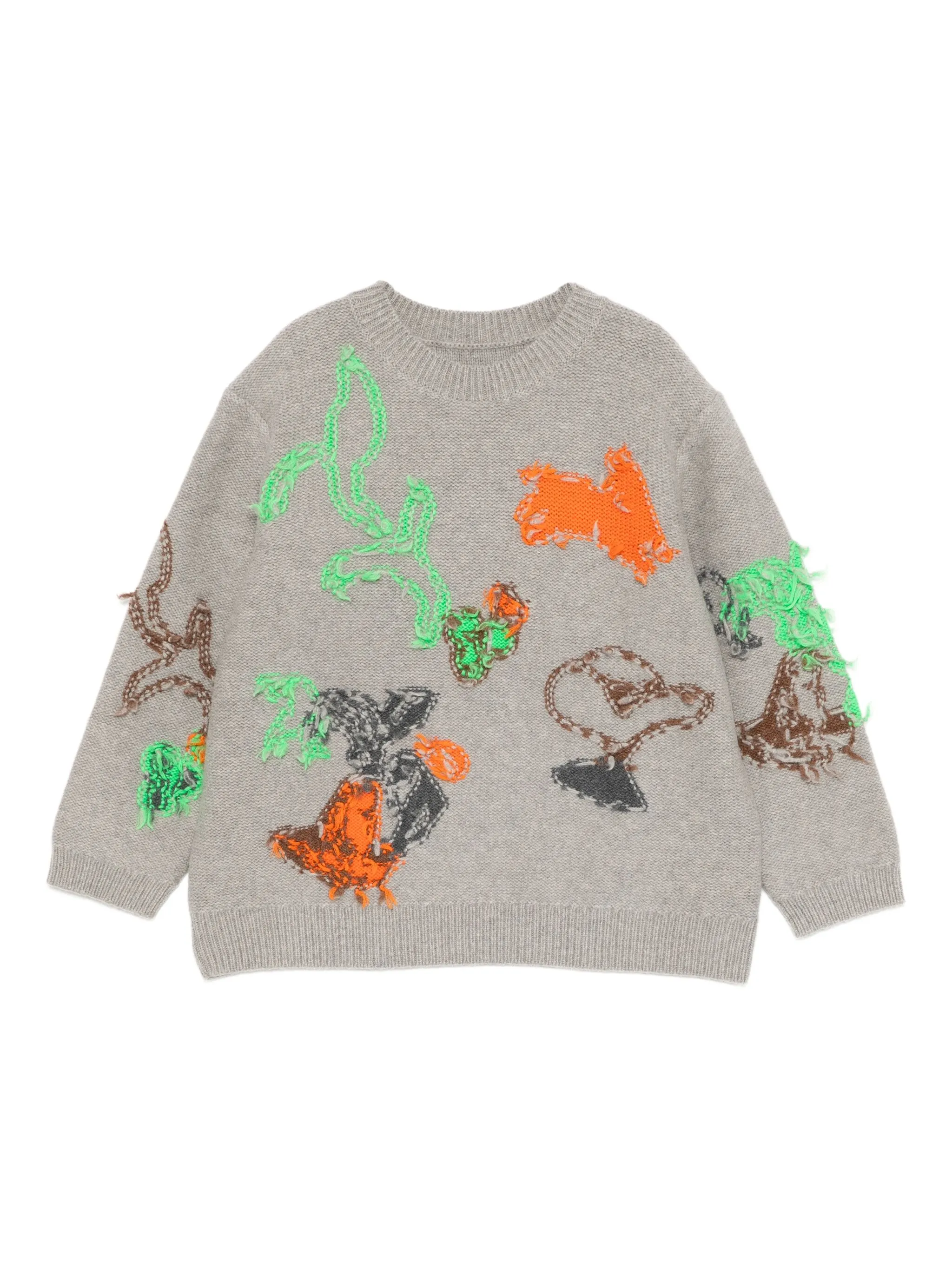 

Джемпер с вышивкой Jnby By Jnby, серый