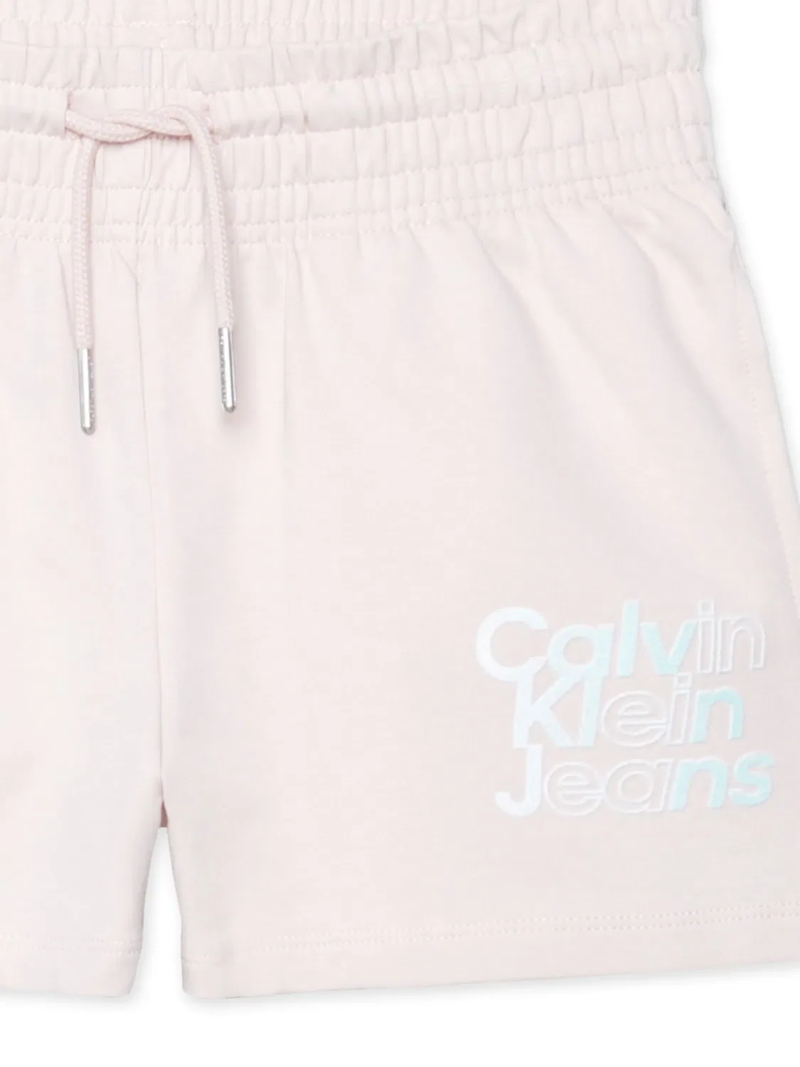 Шорты с кулиской и логотипом Calvin Klein Kids, розовый — фото 2