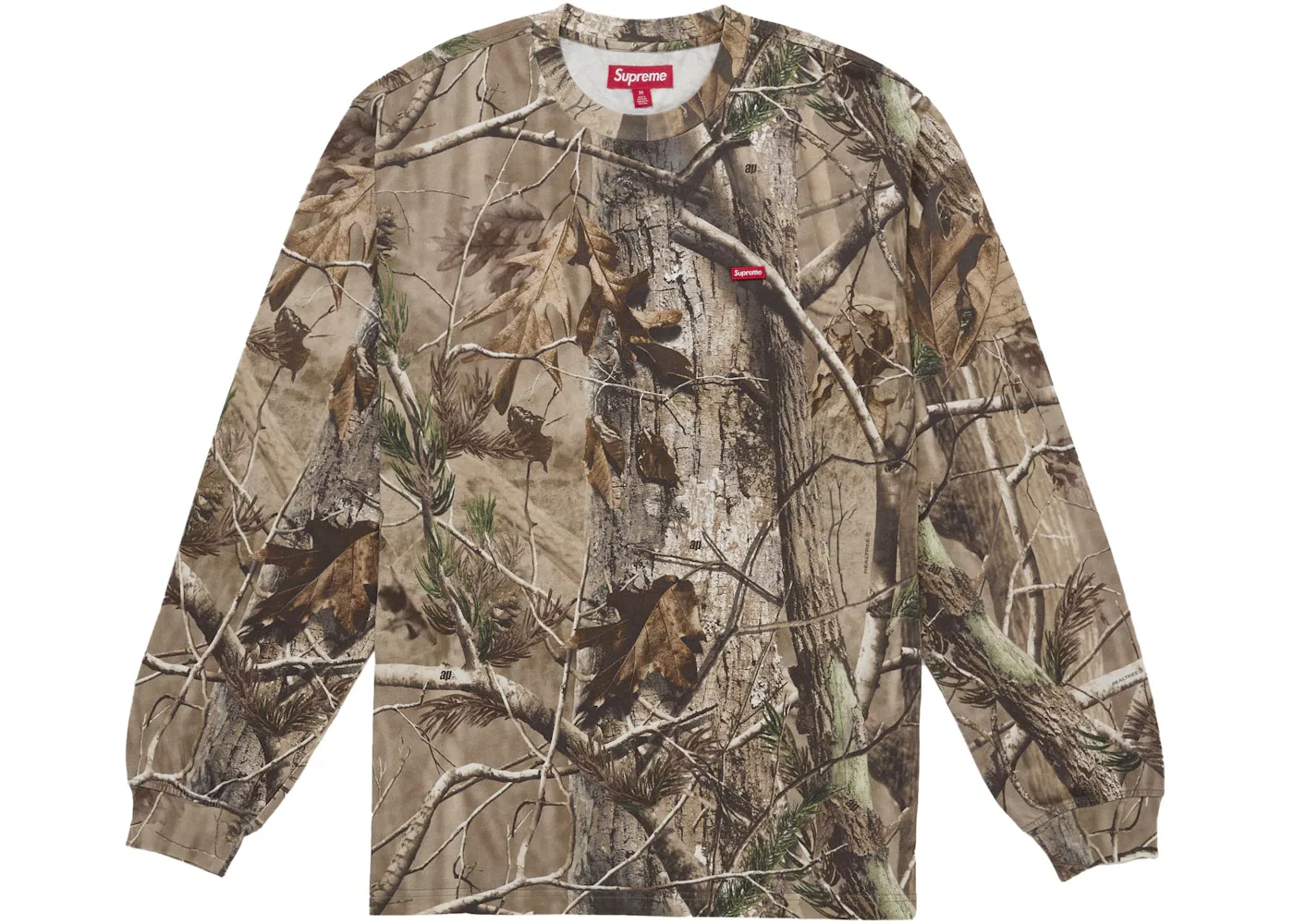 Мужская футболка с длинным рукавом с принтом Tee FW25 Supreme, Realtree AP Camo