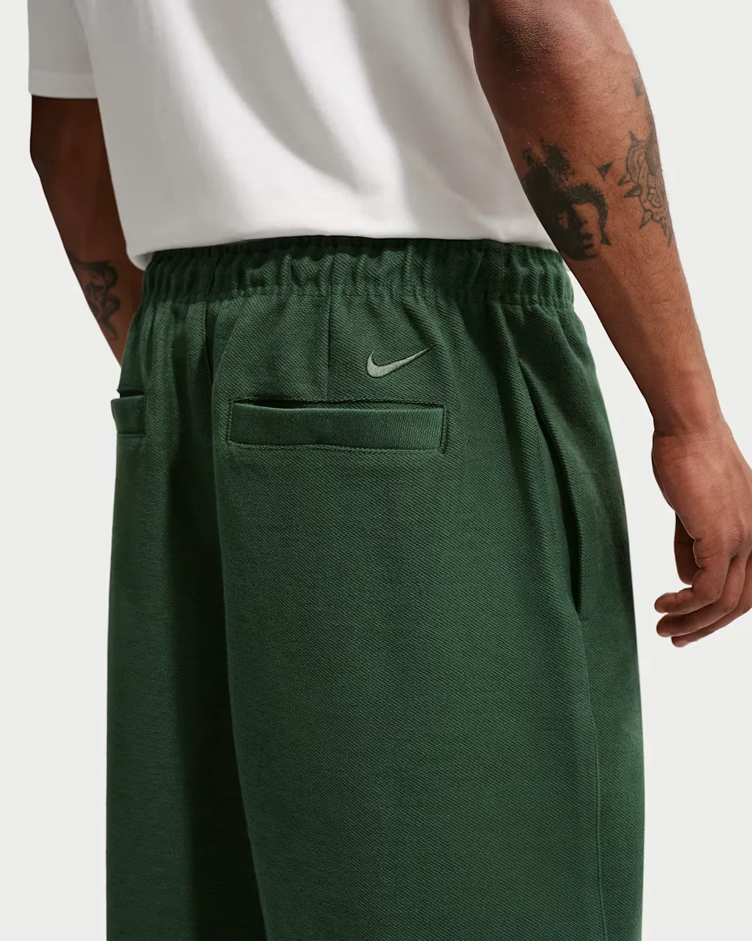 Мужские шорты из французской махровой ткани Nike Club Rules, Fir/Volt/Black/Fir — фото 3