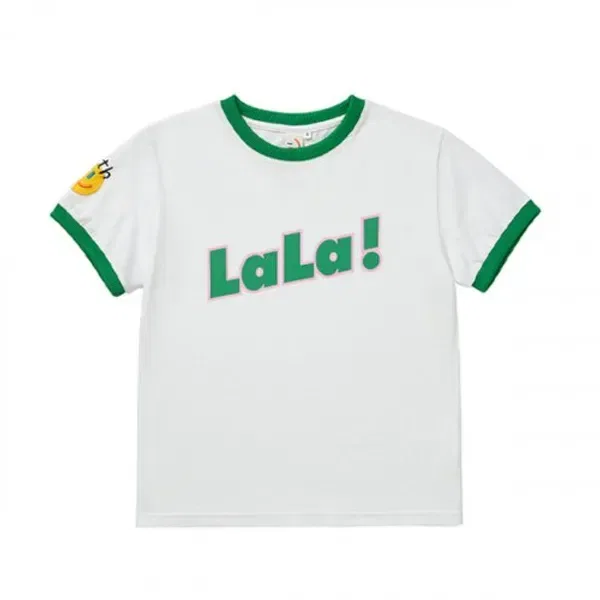 Футболка с коротким рукавом двухцветная Kids Lala, зеленый