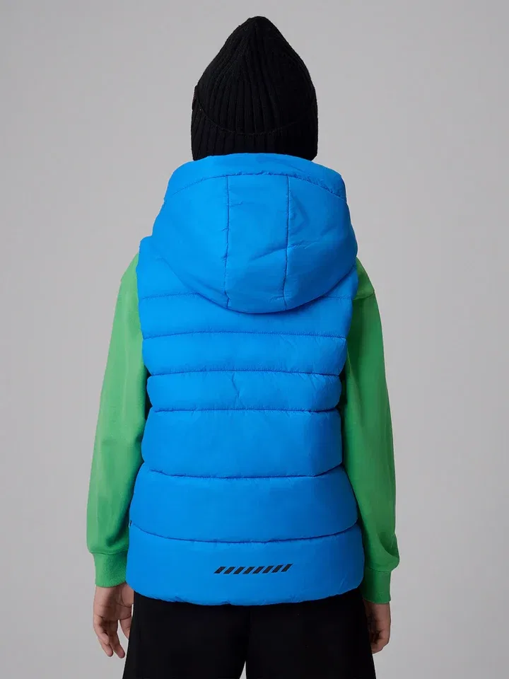 Жилет стеганый синий 4F, синий — фото 3
