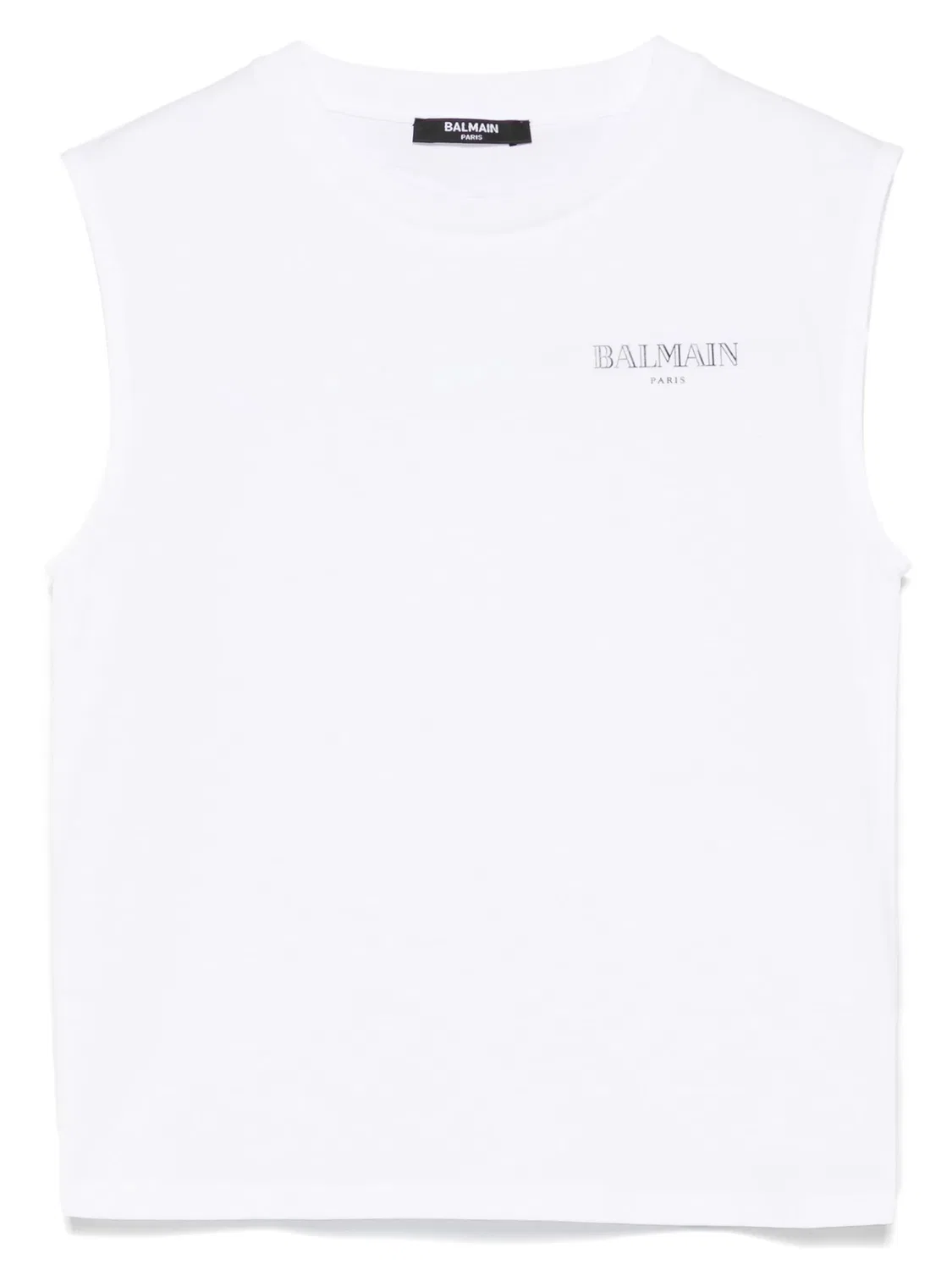 Футболка из 100% хлопка Balmain, белый