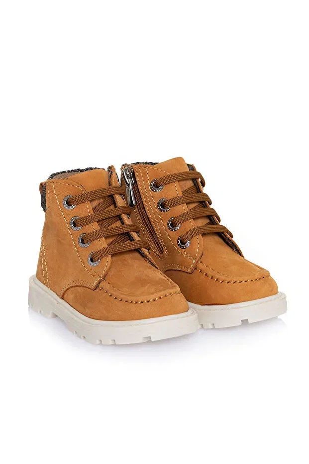 Детские ботинки для девочек с принтом Ebebek Babywalk, Tan Color