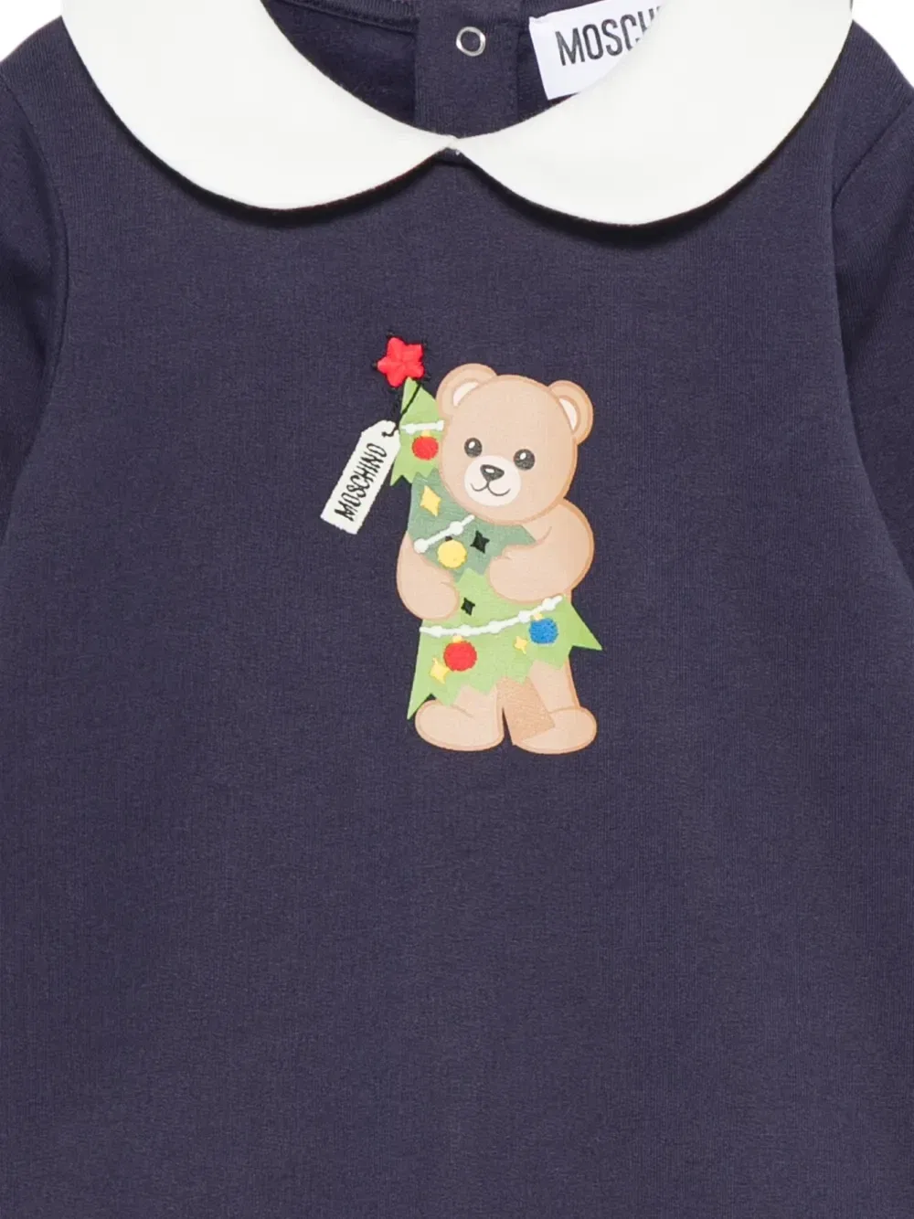 Пижама с длинным рукавом Teddy Bear Moschino Kids, синий — фото 3