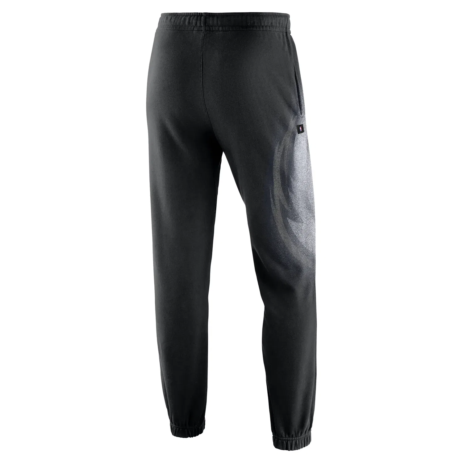 Мужские брюки для баскетбола Dallas Mavericks Standard Issue Fleece Pants 'Black White' Nike, Black/White — фото 2