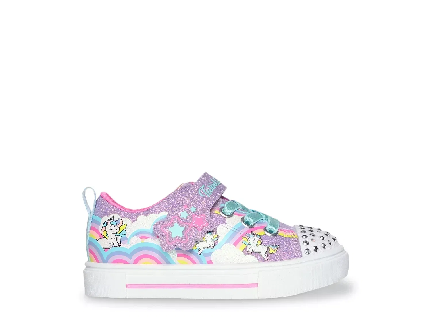 Кроссовки со светодиодами Twinkle Sparks Jumpin' Clouds Skechers, фиолетовый — фото 3