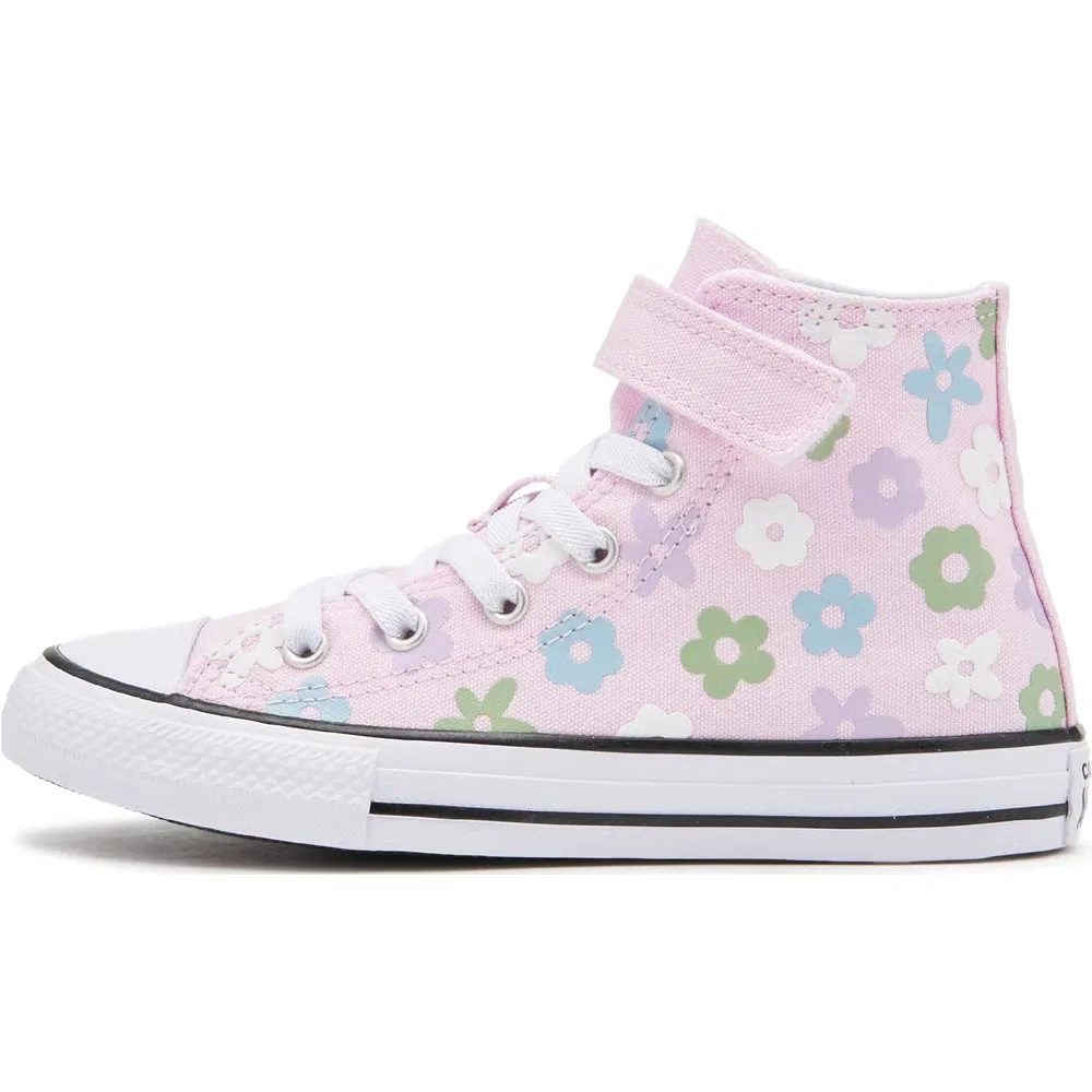 Детские высокие кроссовки Chuck Taylor All Star 1V Converse, Pink/Floral — фото 3