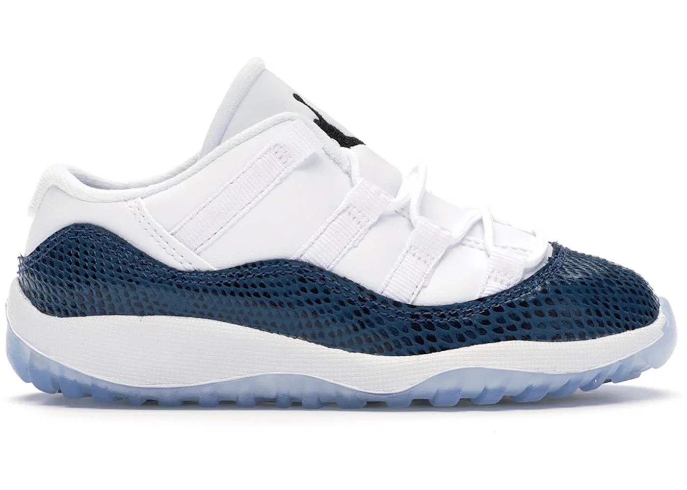 Детские кроссовки Lifestyle с низким профилем Jordan 11 Retro Low, White/Black-Navy