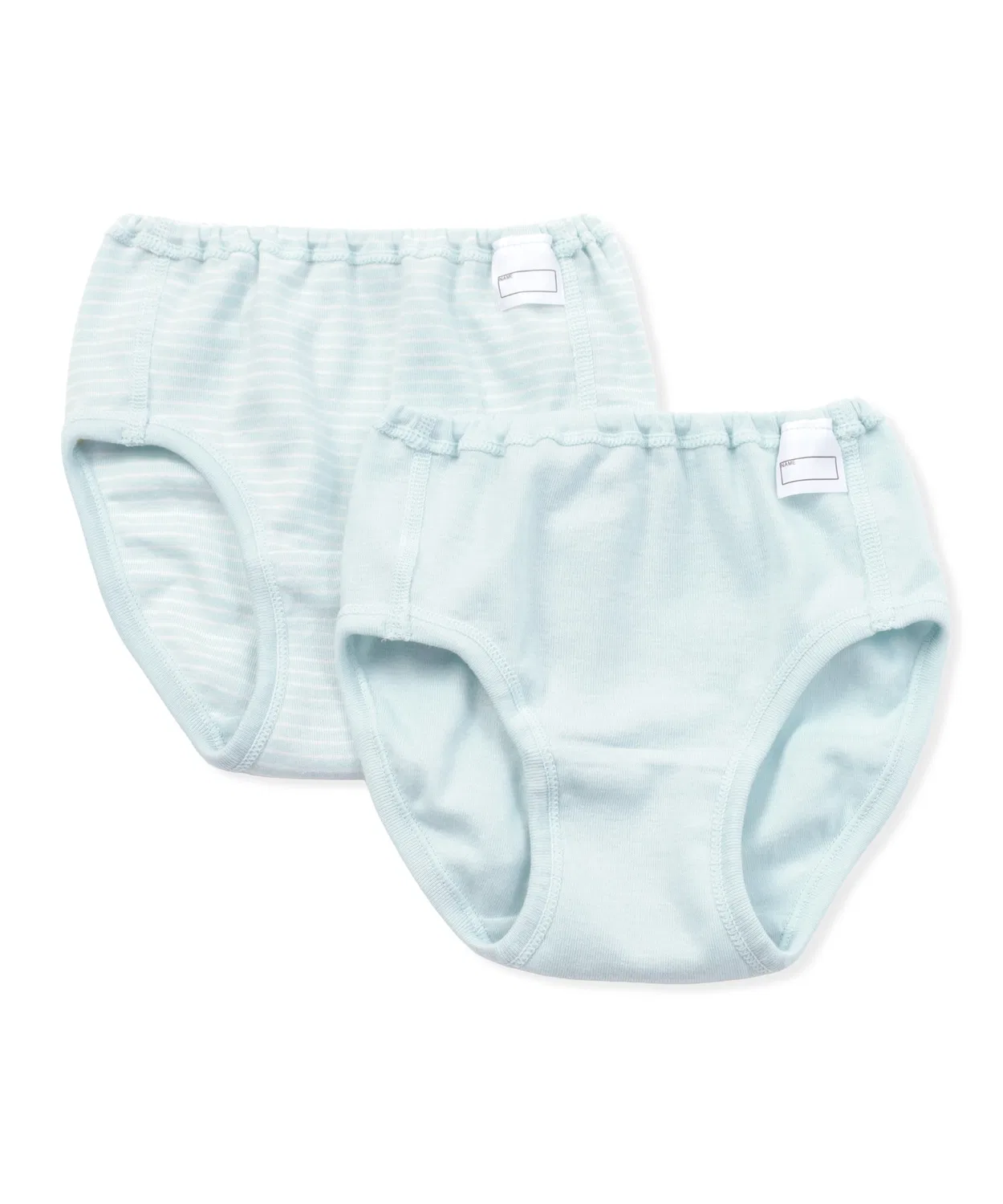 Детские трусы из футера набор из 2 штук MUJI, Light Blue