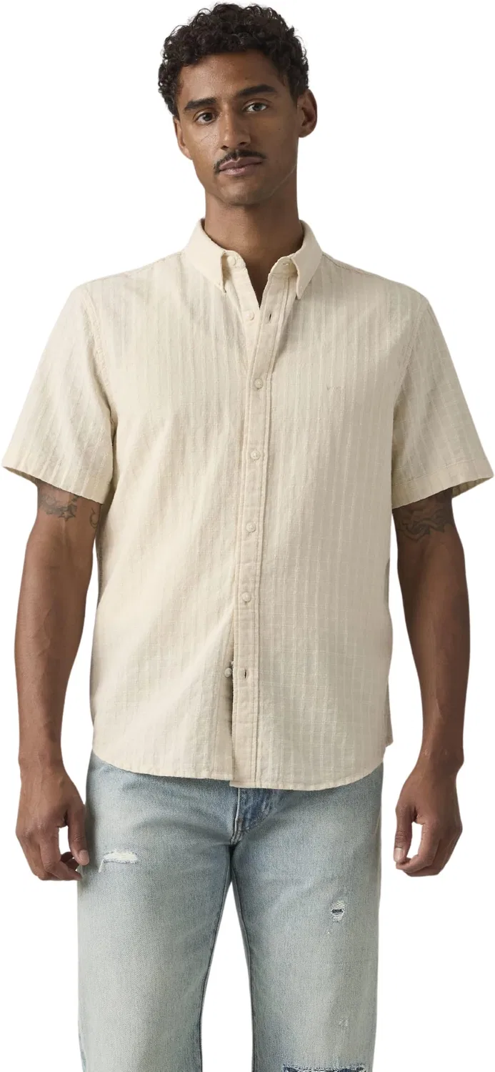 Мужская рубашка с коротким рукавом Authentic Button Levi's, Oatmeal Cream
