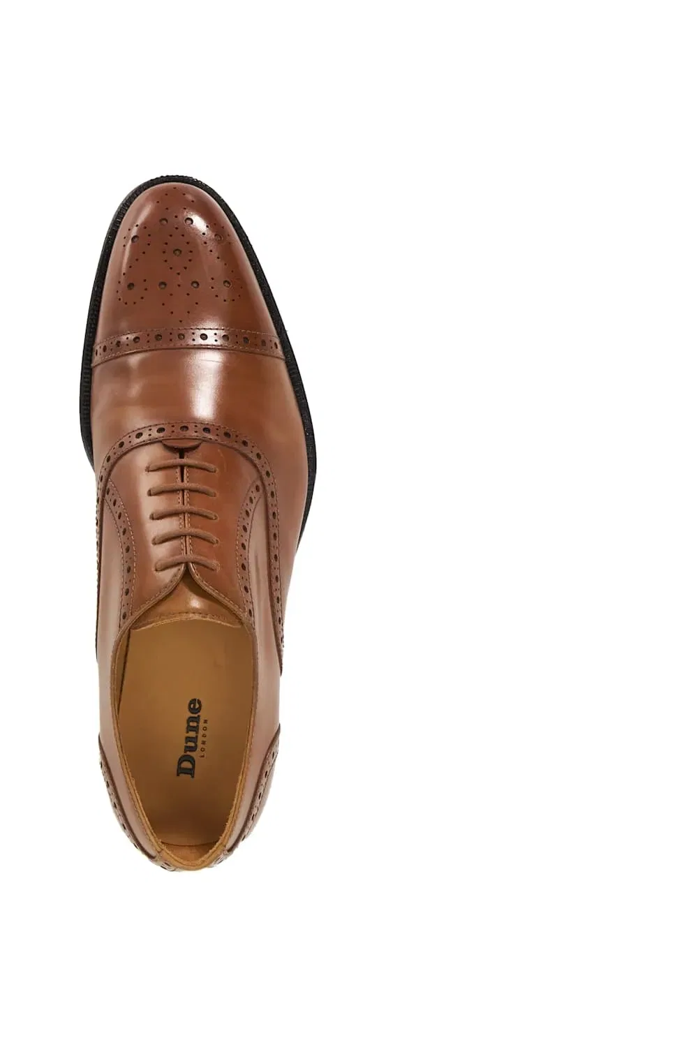 Brogues leather Dune London, коричневый — фото 4
