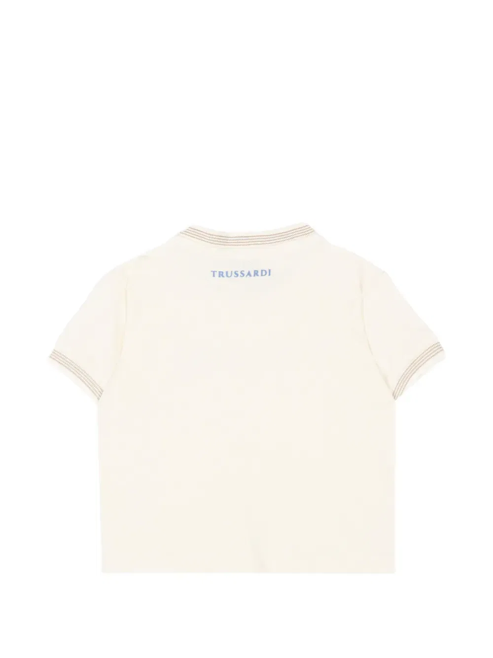 Футболка с логотипом Trussardi Junior, нейтральный — фото 2