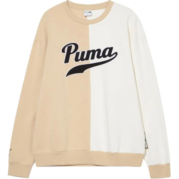 Детский свитшот с круглым вырезом PUMA, Ecru