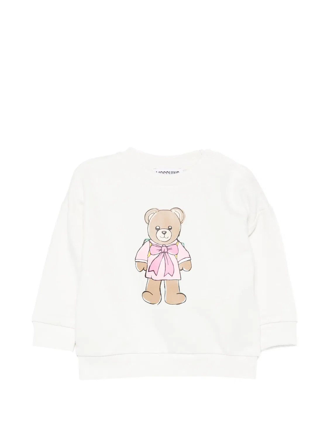 Свитшот с принтом Teddy Bear Moschino, белый