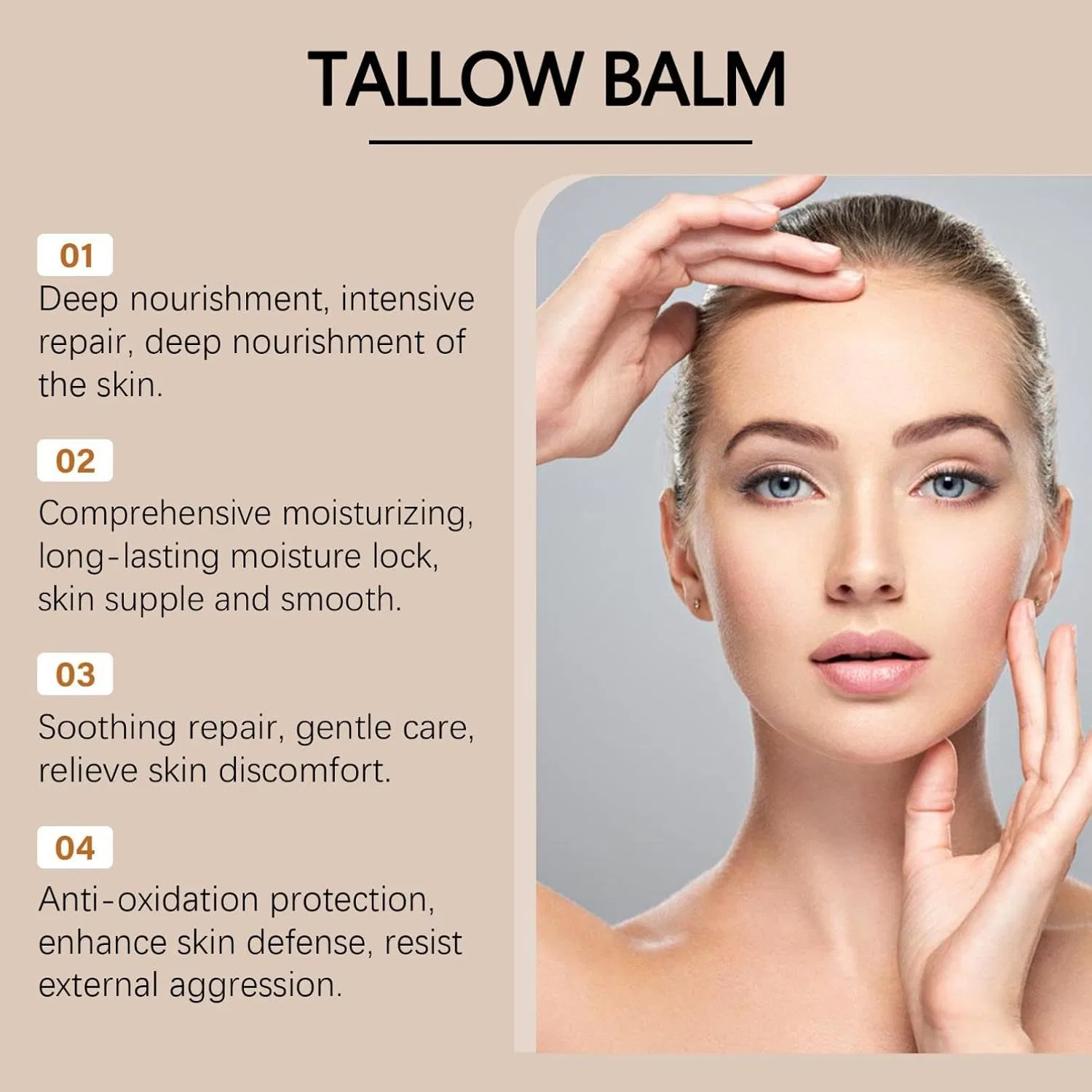 Крем для тела и лица, Beef Tallow Honey Balm, 30 г Generisch — фото 3