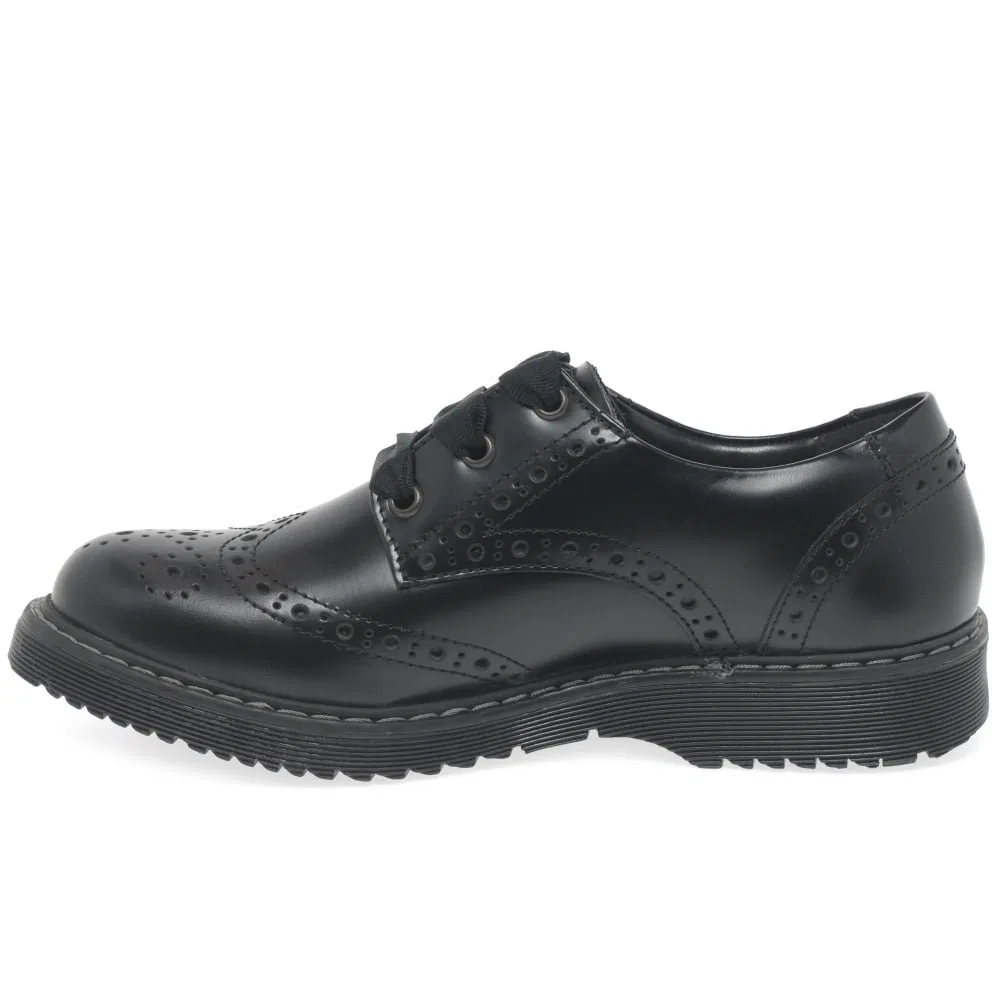Детские туфли для девочек brogue Start-rite, Black Wide — фото 3