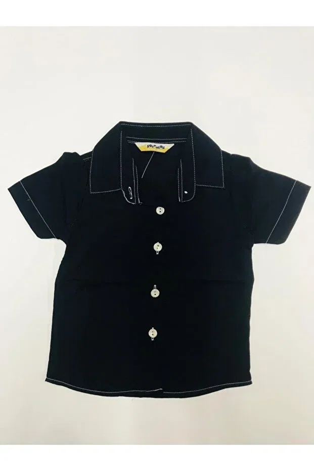 Детская рубашка для мальчиков с коротким рукавом Baby Slon Kids Clup, Mixed — фото 3