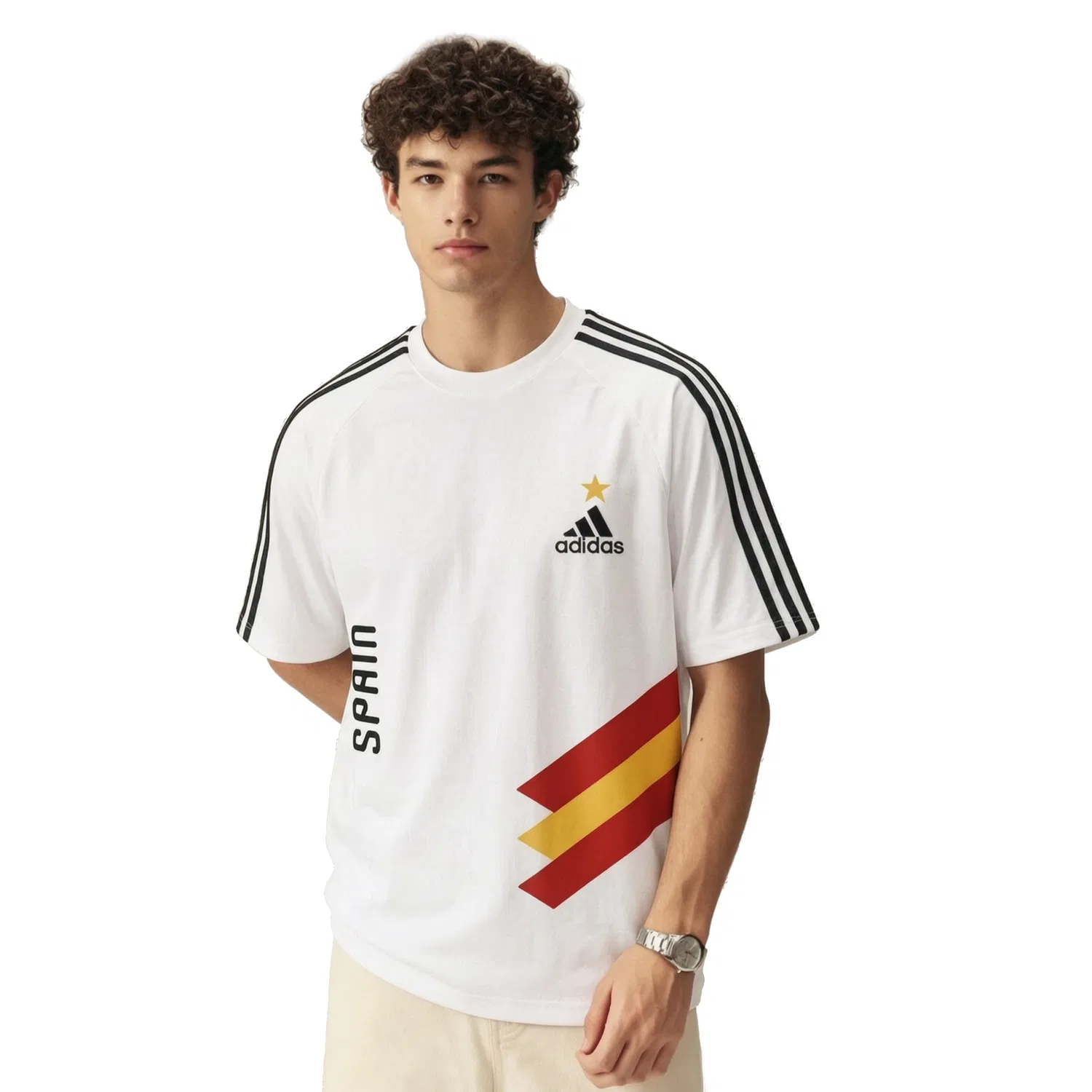 Футболка Crew Neck с принтом Bullfighters Legion, Adidas, White — фото 4