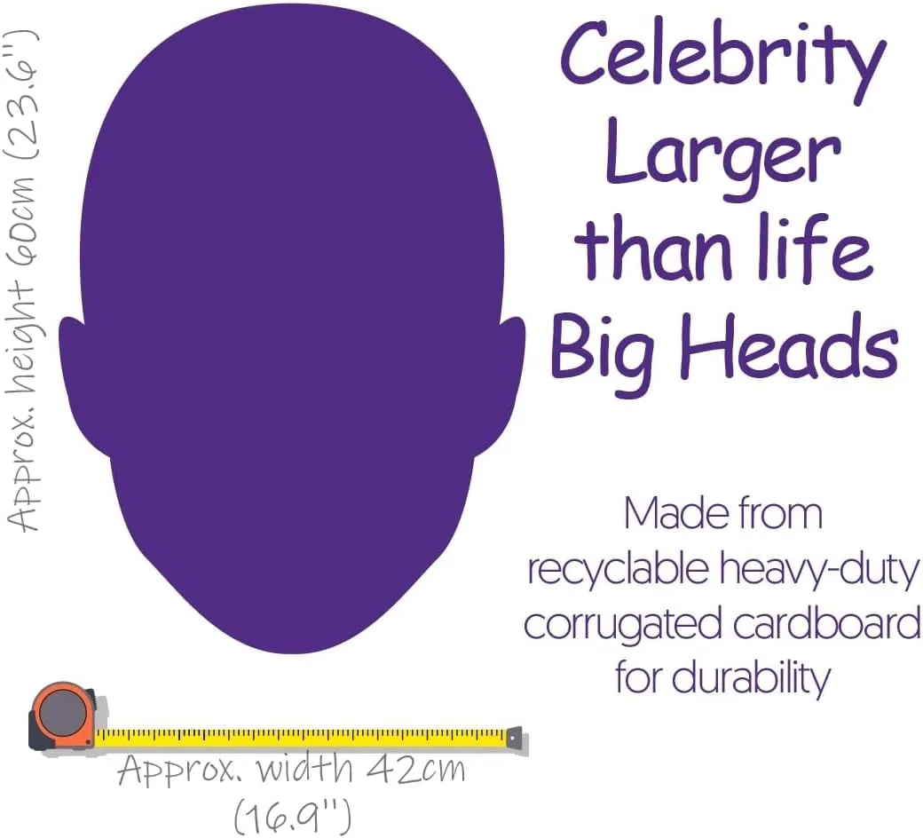 Шапочка для душа Randeep Hooda (Clean Shaven) Big Head, Celebrity Cutouts — фото 2