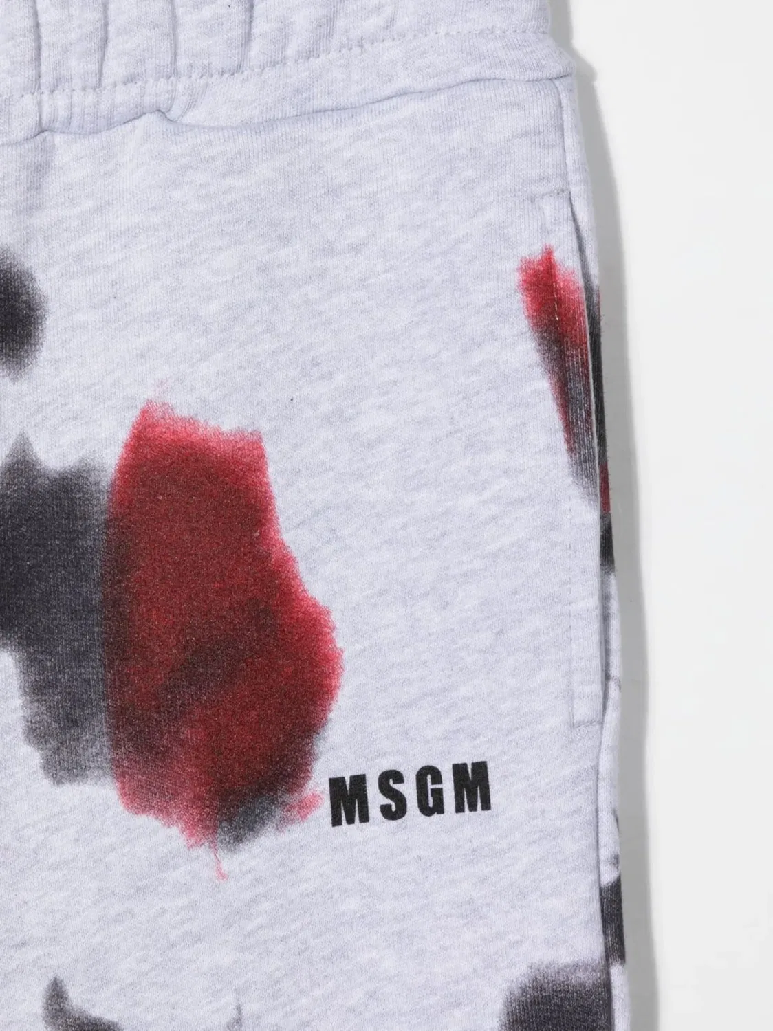 Спортивные брюки с пятнами краски MSGM, серый — фото 3