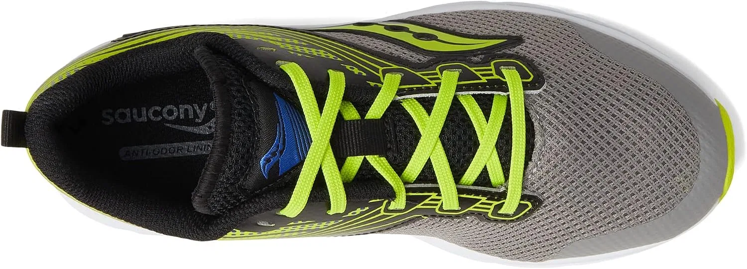 Детские кроссовки для мальчиков Axon Saucony, Grey/Lime/Black — фото 3