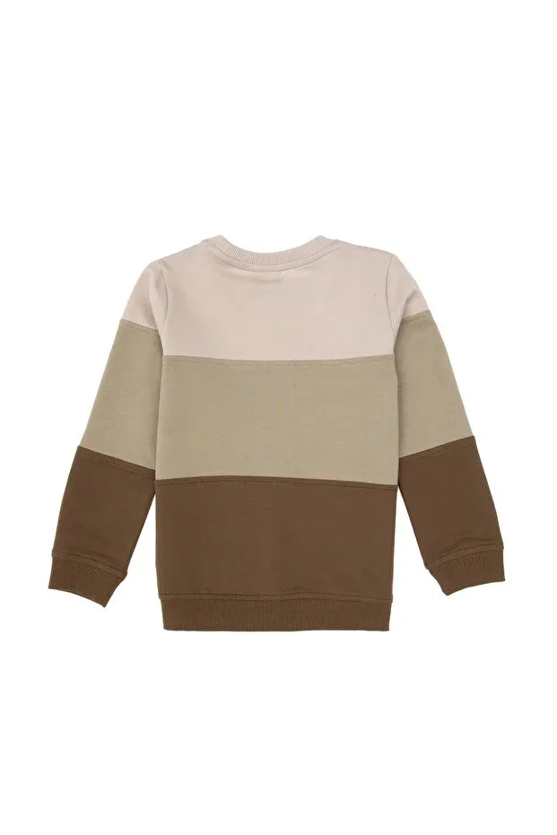 Детская кофта для мальчиков хлопковая U.S. Polo Assn., Khaki — фото 3