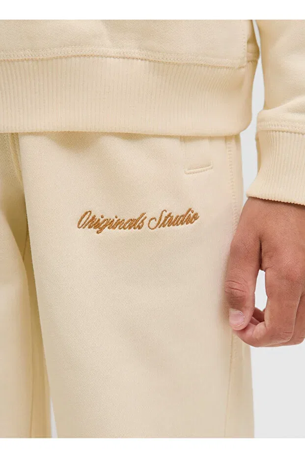 Детские для мальчиков спортивные штаны свободного кроя с принтом Jack & Jones, Nude Color — фото 4
