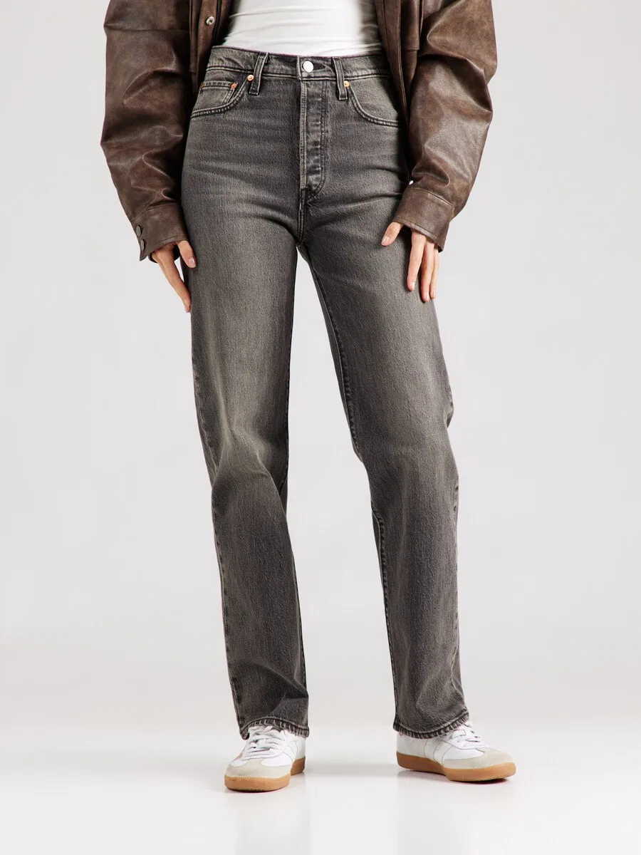 Джинсы LEVI'S Regular Jeans 'Ribcage Full Length Jeans' серого цвета — фото 3