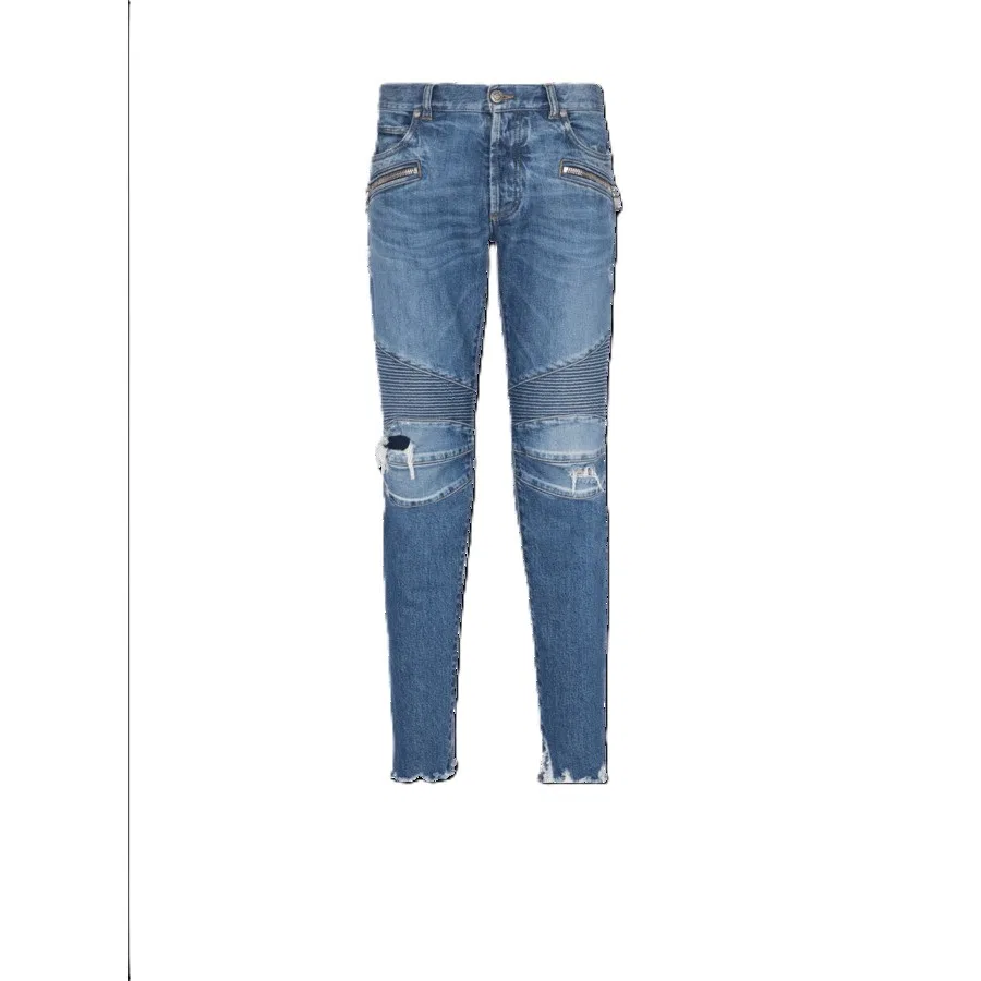 Джинсы с зауженным силуэтом Balmain, Blue