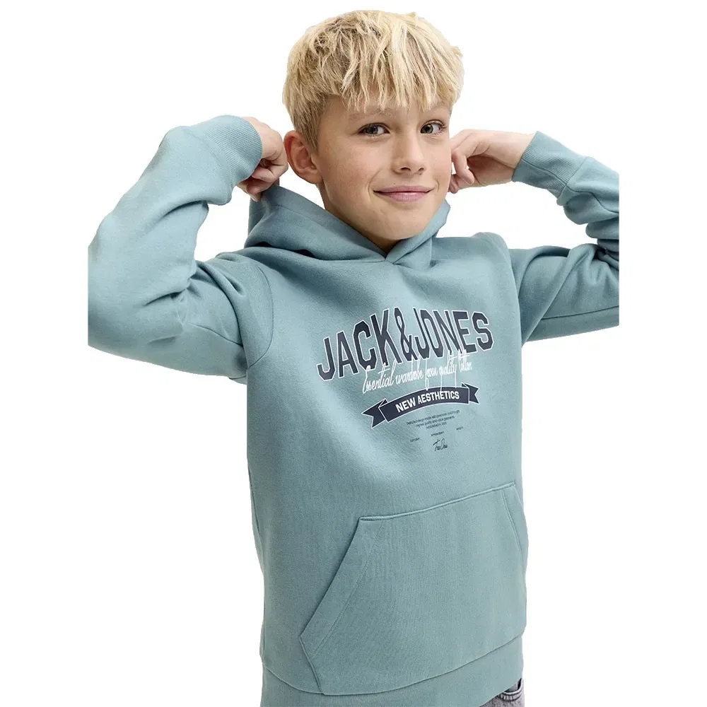 Худи Jack & Jones Logo 2 Colors, синий — фото 4
