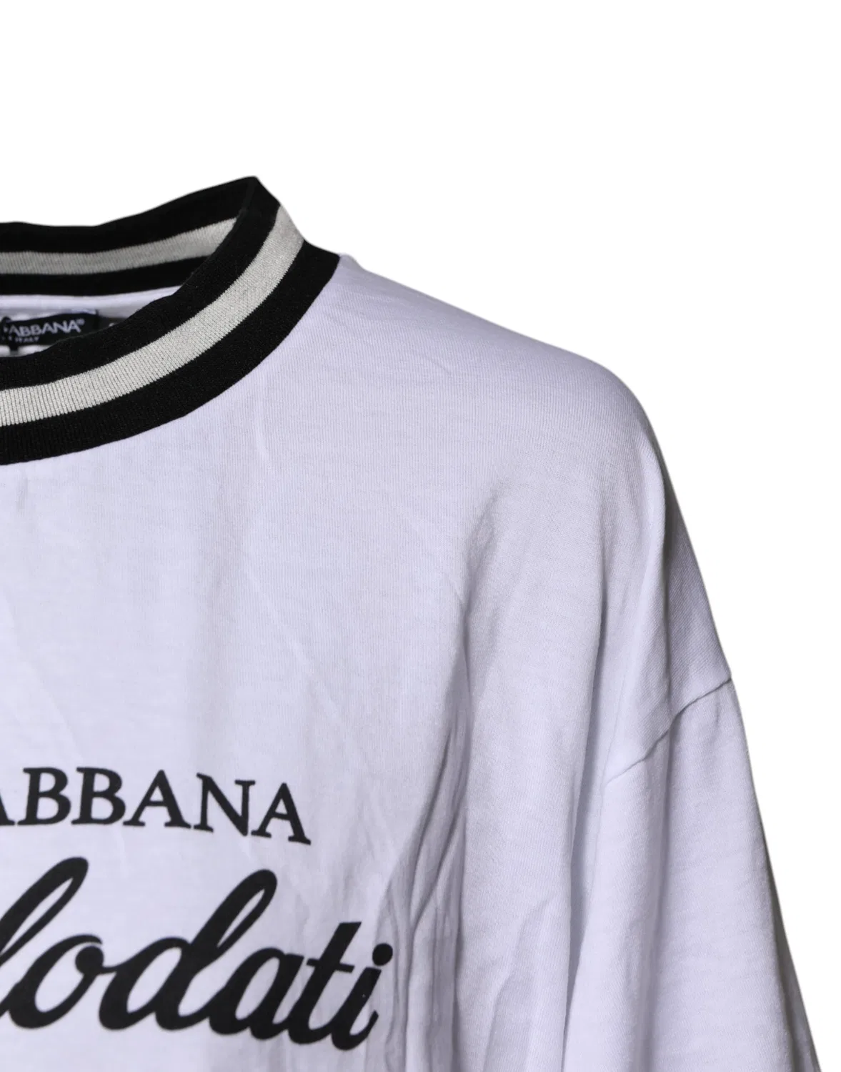 Женская футболка с принтом с круглым выворотом DG Fashion Dolce & Gabbana, White — фото 3