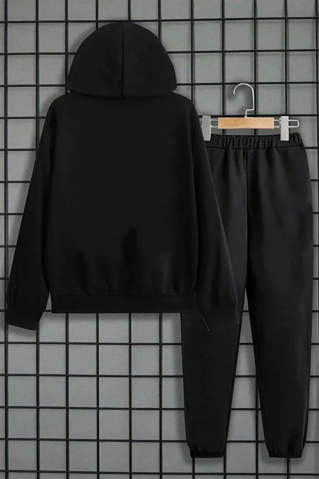 Детский комплект для девочек с принтом Bear Take It White, Ss Sinser, Black — фото 4