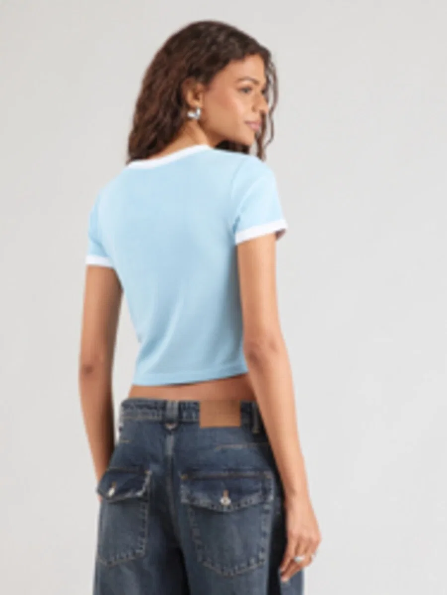 Футболка LEVI'S 'Argentina Ringer Tee' желтого цвета — фото 3