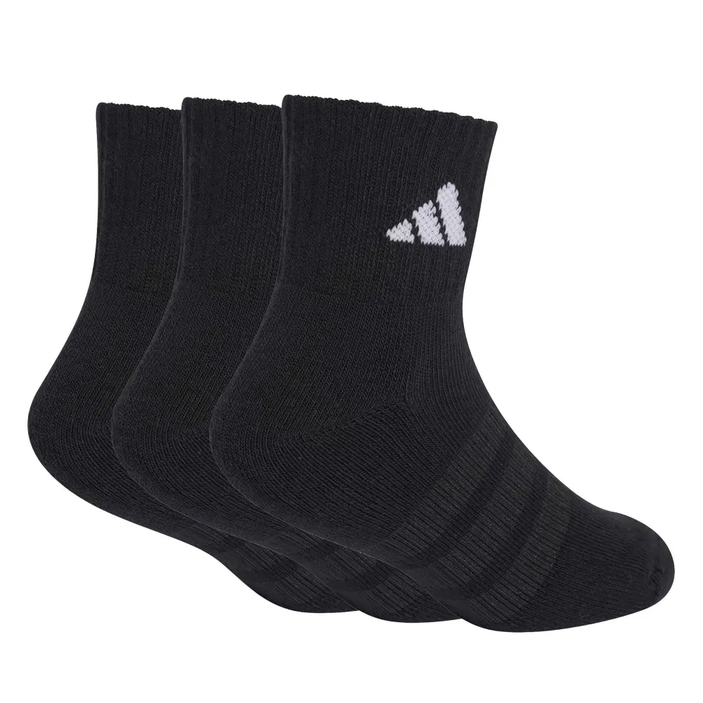 Носки спортивные Adidas Cushioned Sportswear Ankle, 3 пары, черный — фото 2