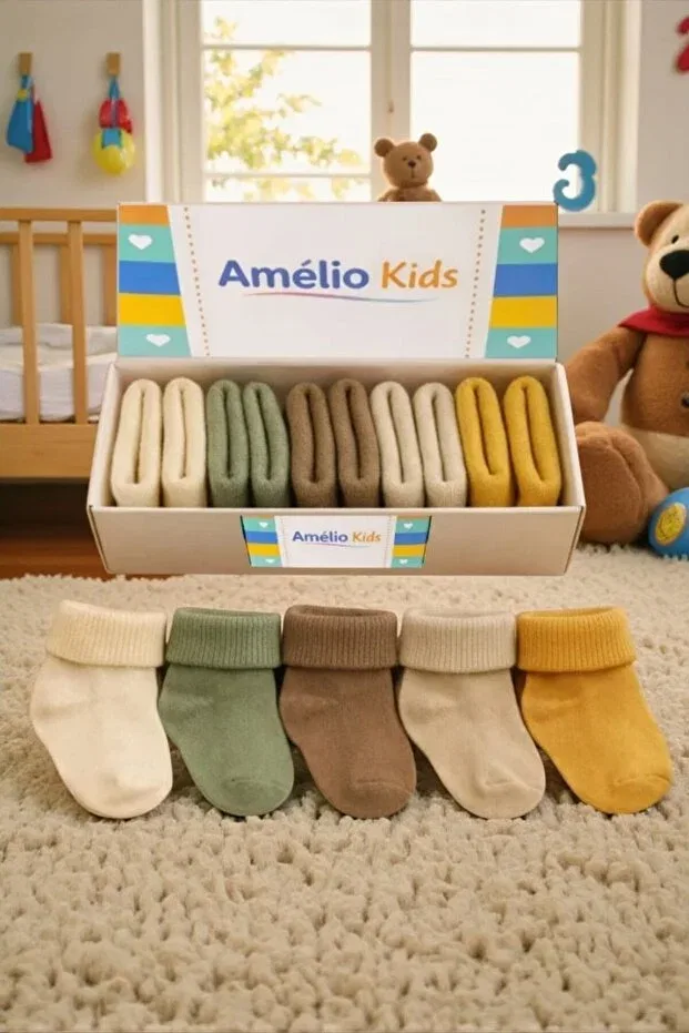 Детские носки хлопковые набор 5 шт Amélio Kids, Multicolor — фото 4