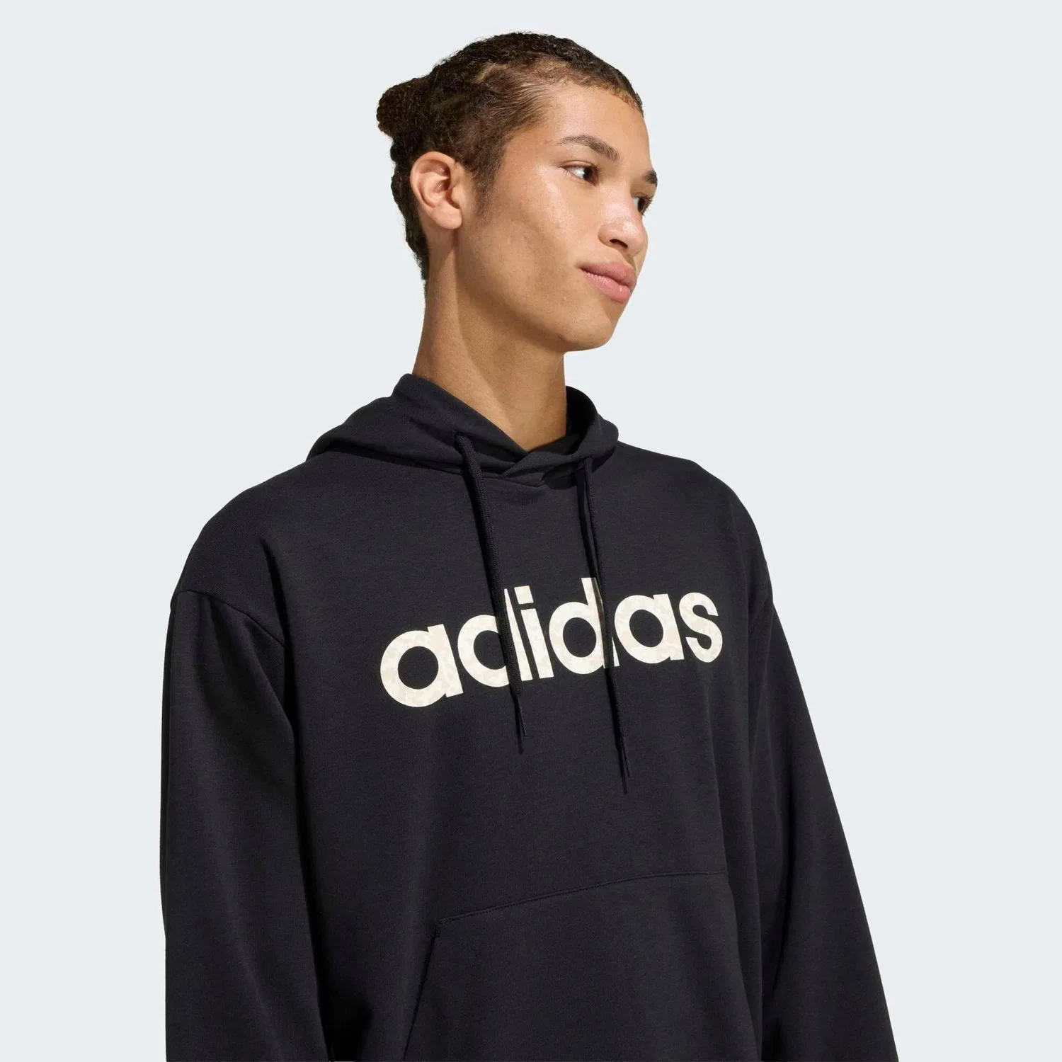 Мужское худи Adidas, Черный — фото 4