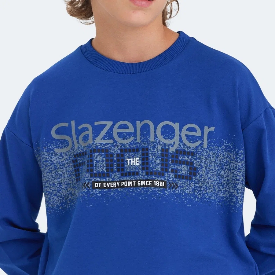 Свитшот с длинным рукавом Slazenger LAST Unisex, Голубой — фото 4