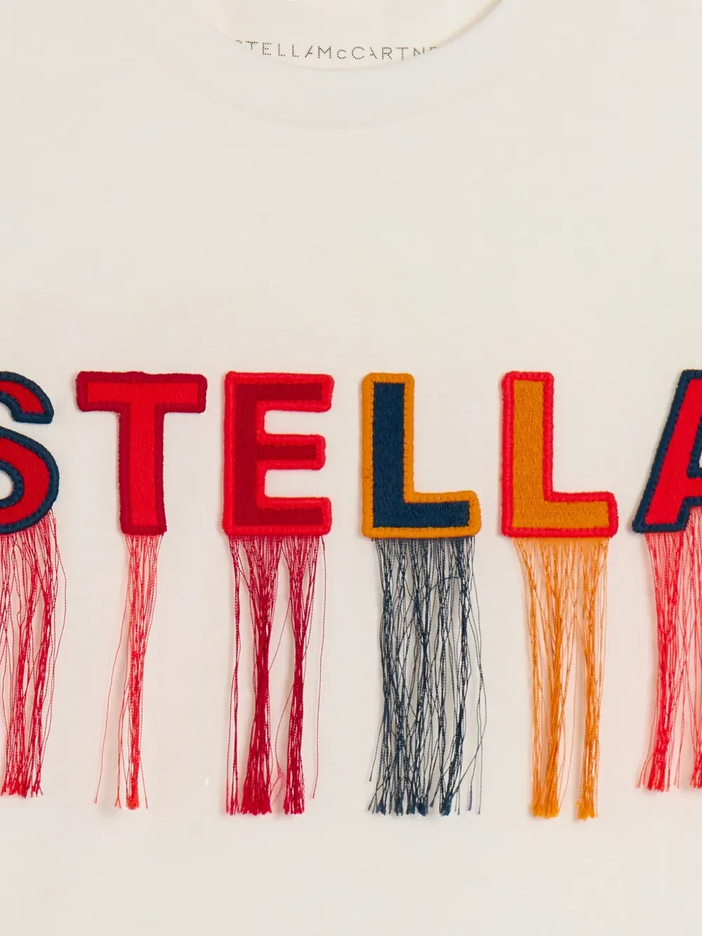 Футболка Stella McCartney Kids, кремовый — фото 3