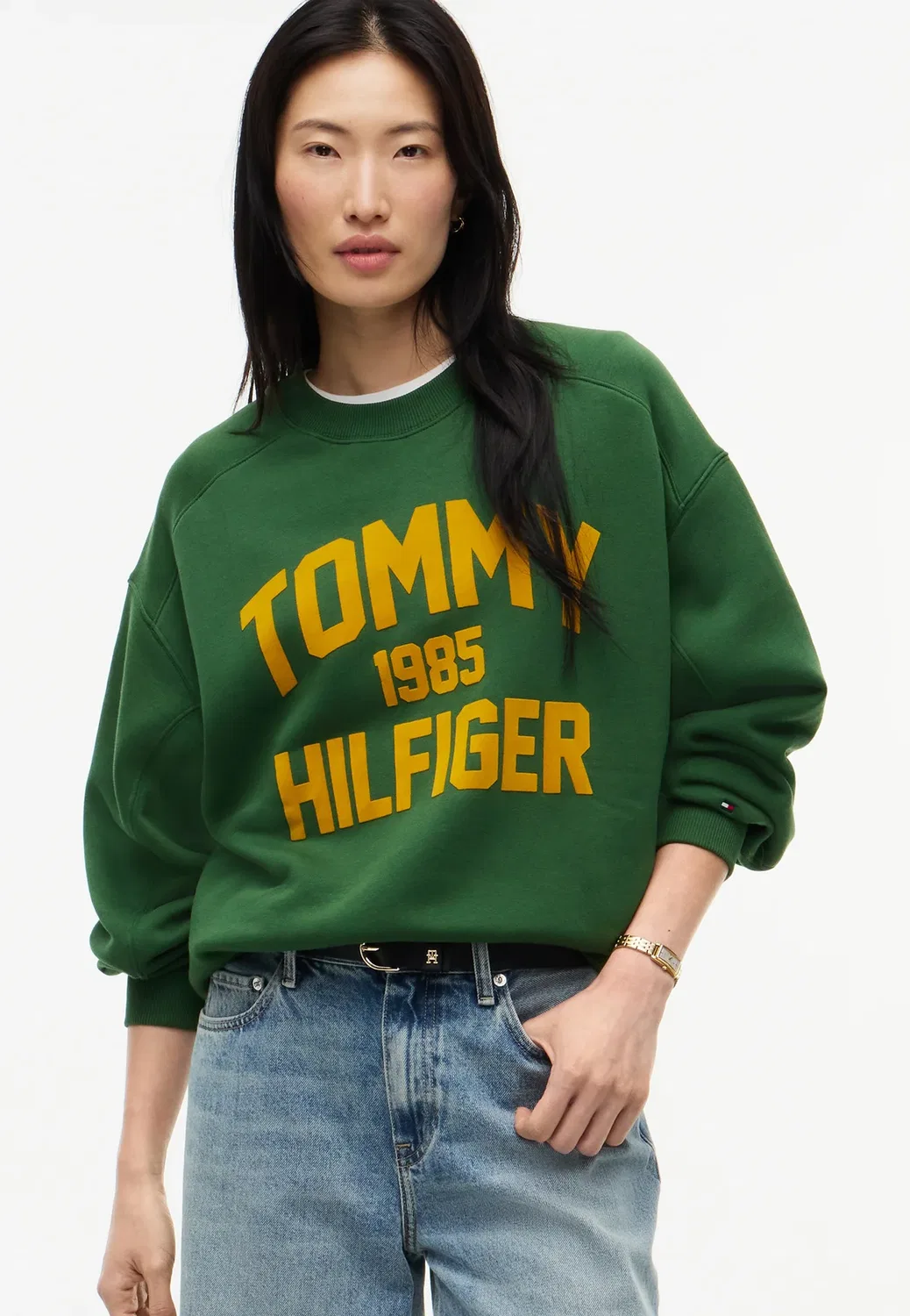 Свитшот университетской формы Tommy Hilfiger, Deep Evergreen