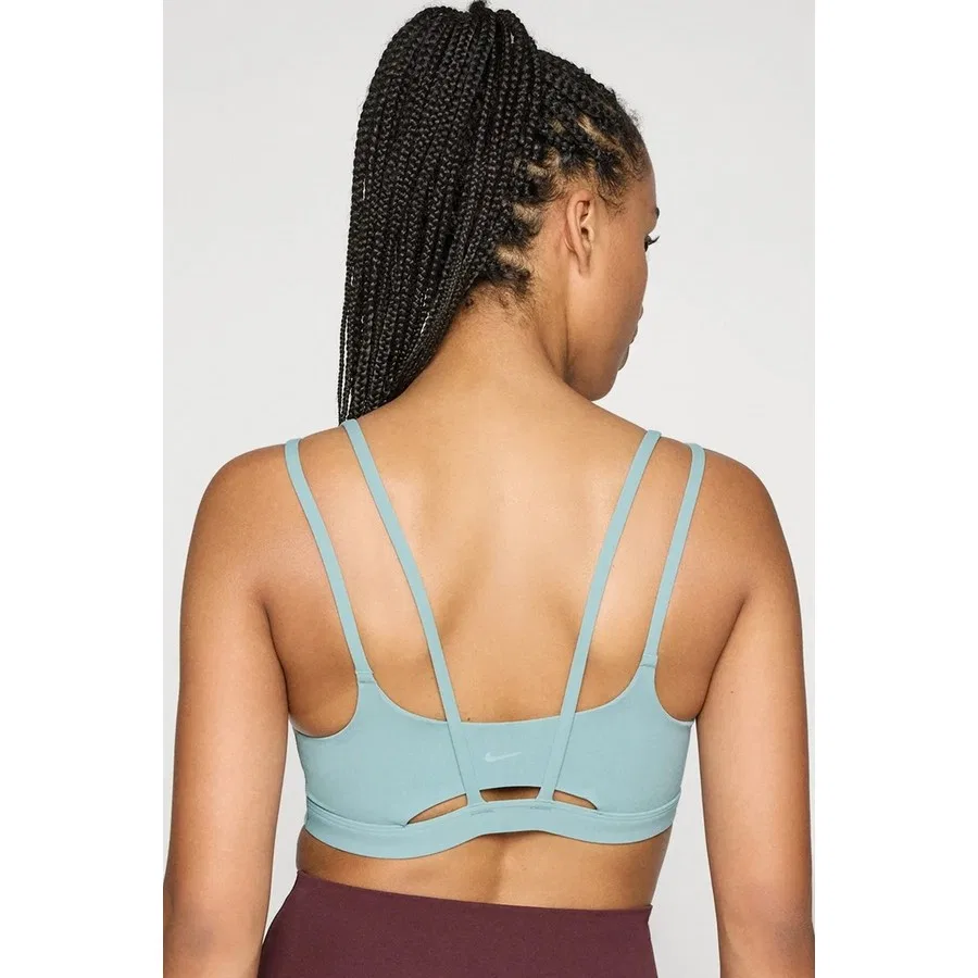 Спортивный бюстгальтер с V-образным вырезом Zenvy Strappy Padded Bra Nike, Зеленый — фото 2