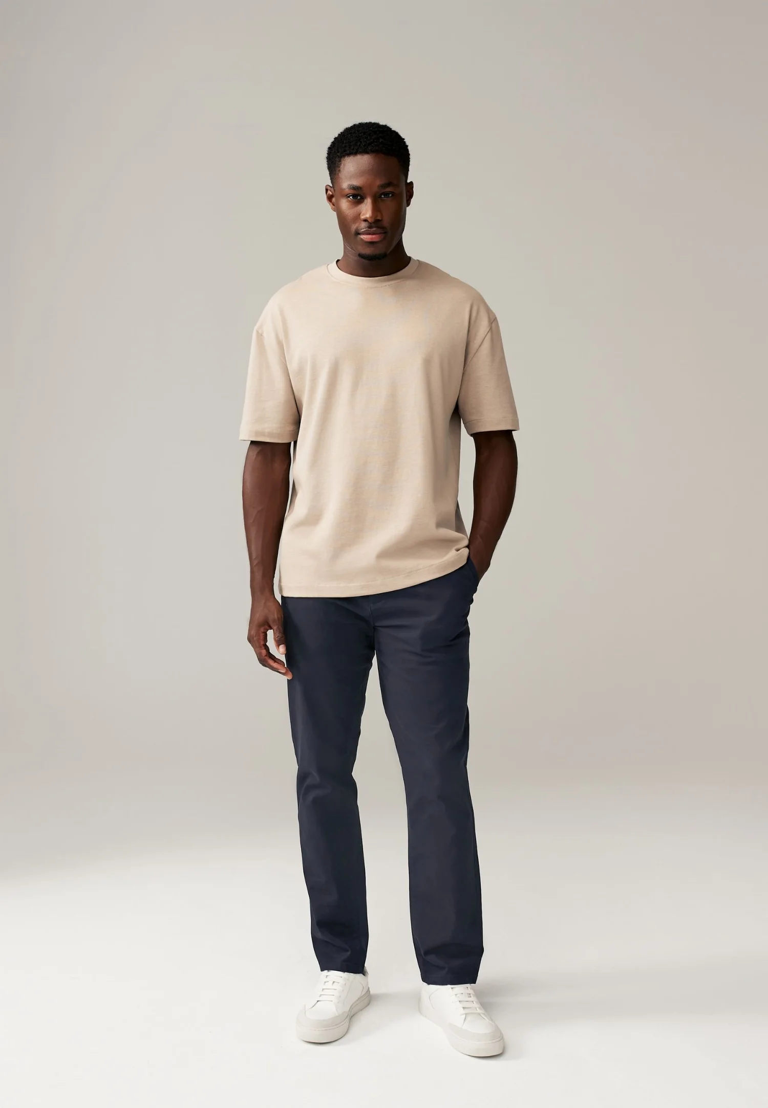Брюки-чиносы Next Slim Fit Stretch, 2 предмета, синий — фото 2