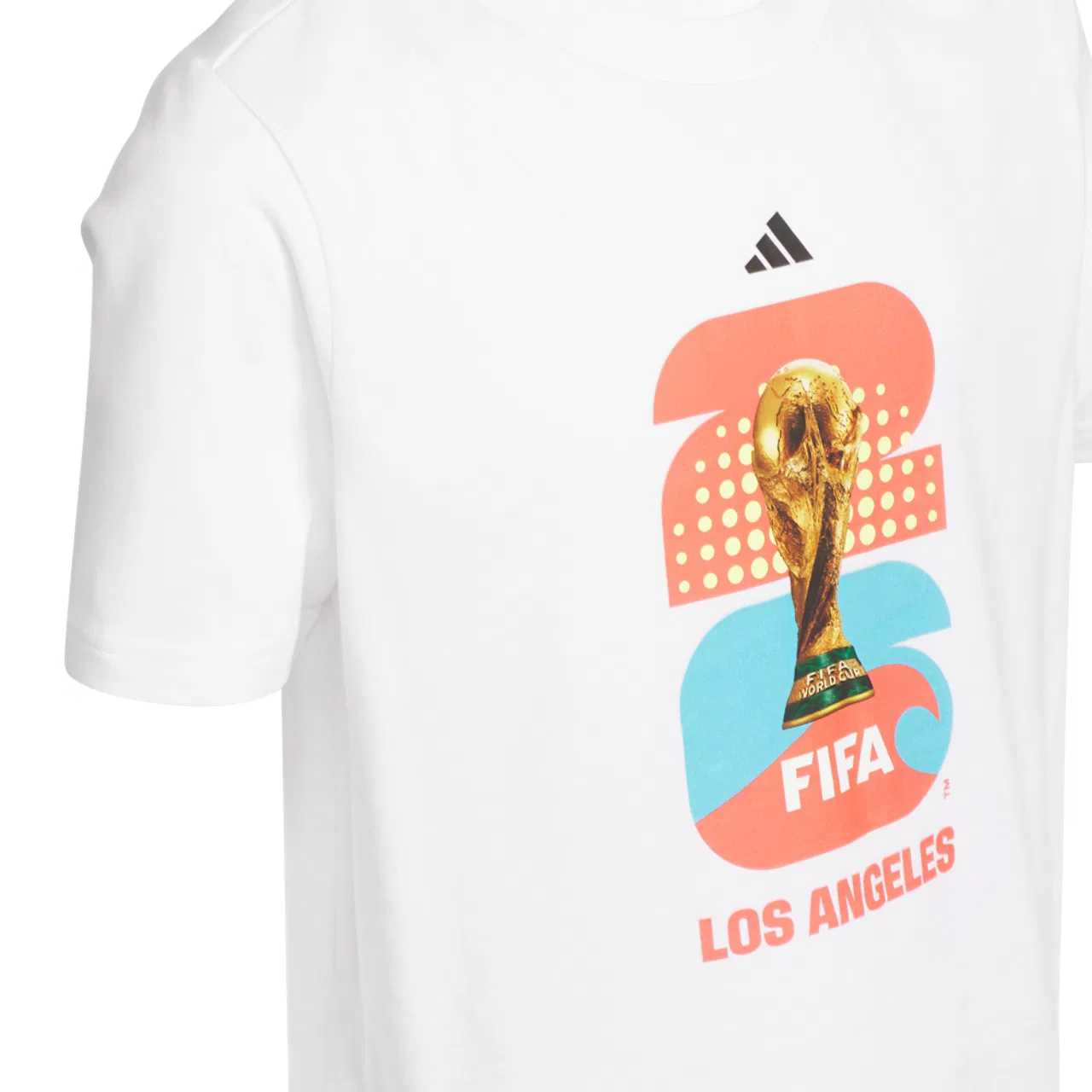 Футболка для мальчиков FIFA World Cup 26 Host City Los Angeles Adidas, белый — фото 2