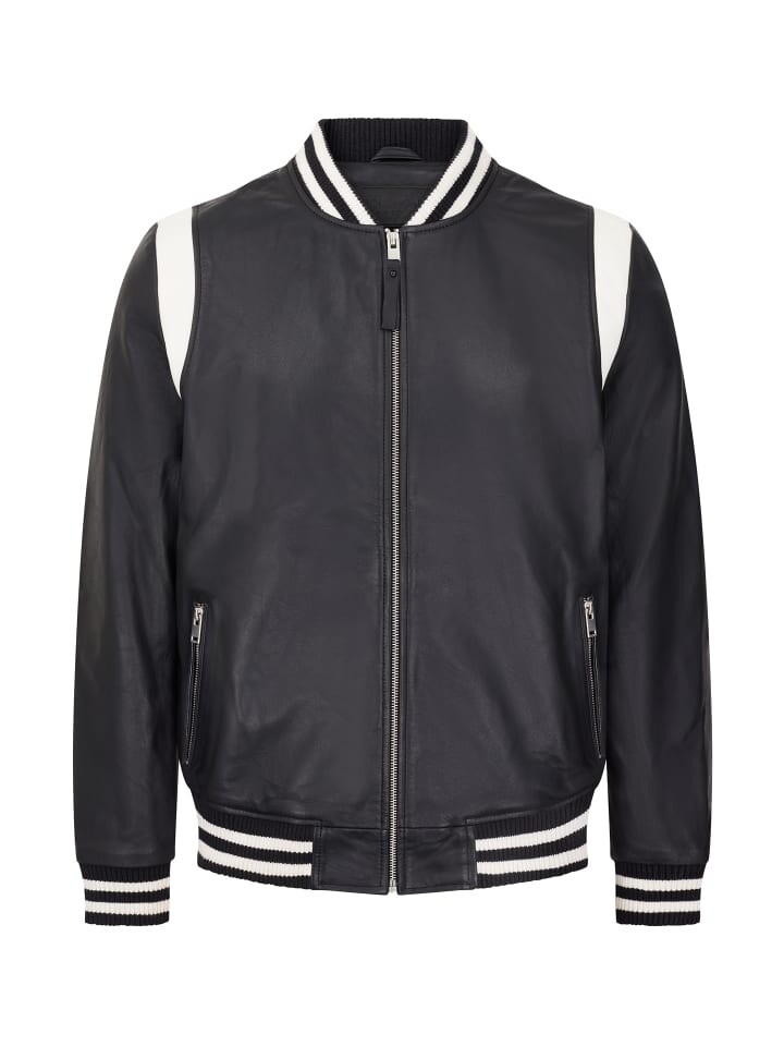 

Кожаная куртка Bolongaro Trevor Teddy Bomber Lite, черный