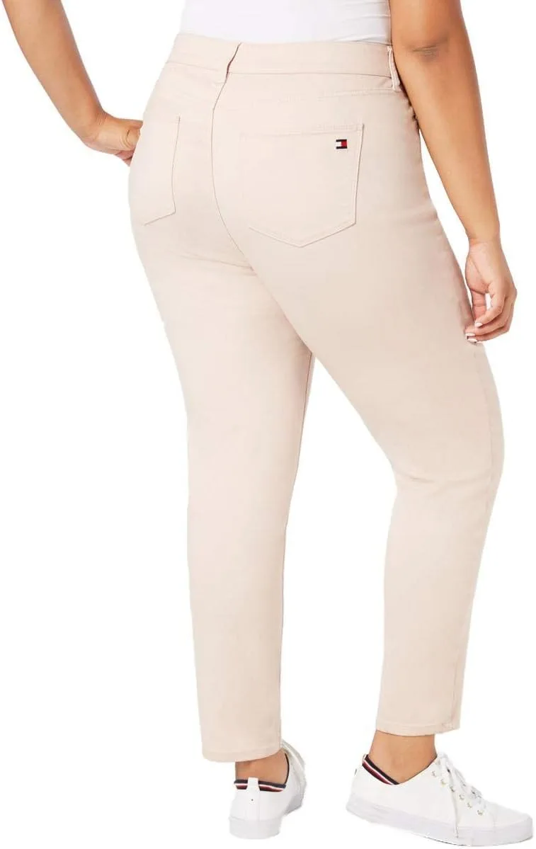 Tommy Hilfiger Women's Plus Size Gramercy Ankle Sateen Pull On Skinny Pants — фото 2