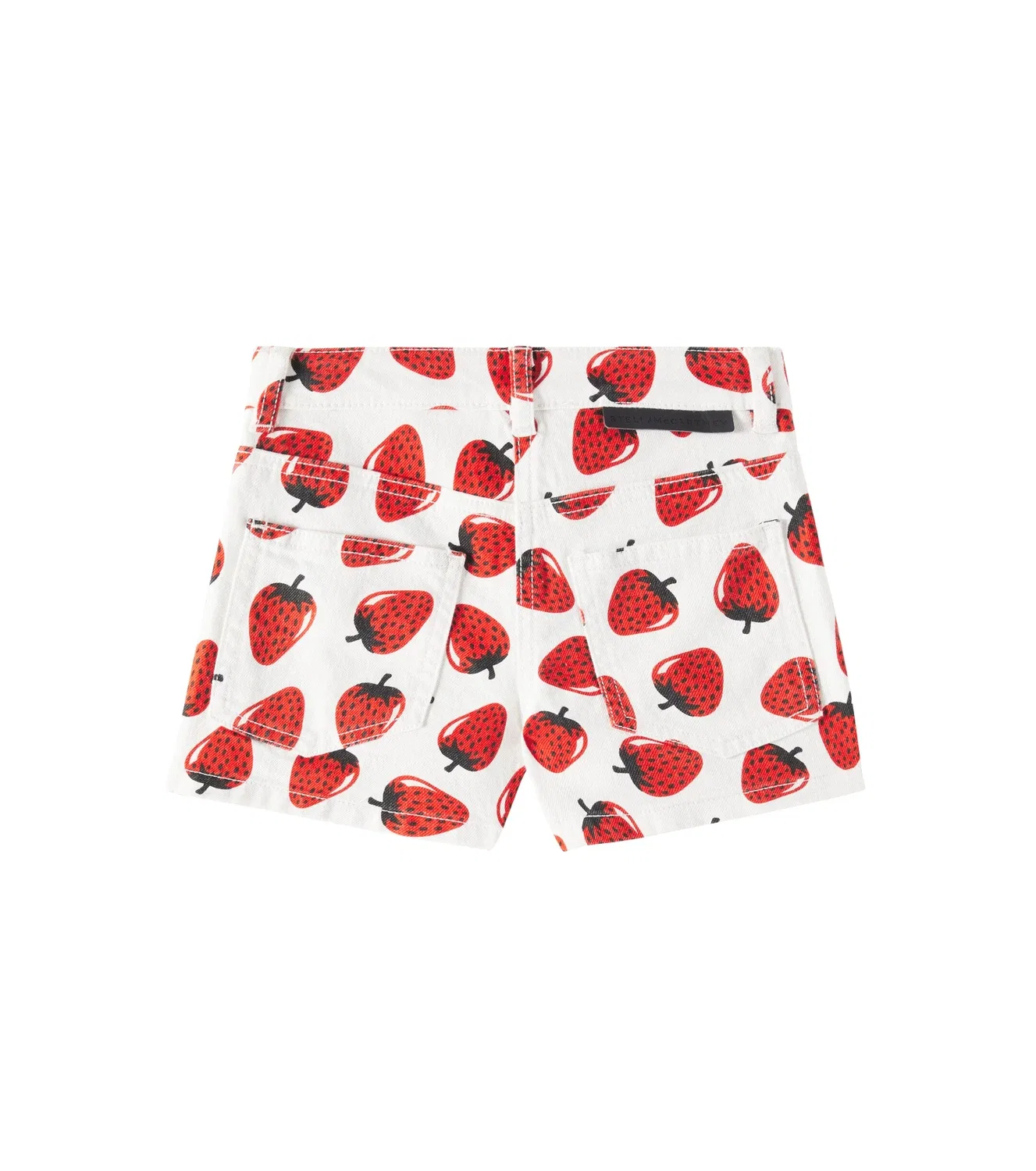 Шорты хлопковые Stella Mccartney Kids, красный — фото 3